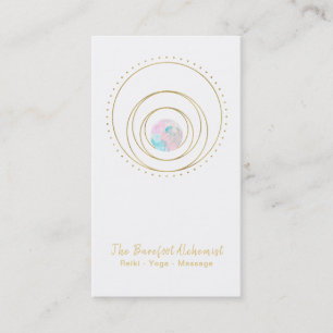 Geometri Boho för guld- geometrisk Mandala för * Visitkort