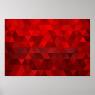 geometri för abstrakt av röd triangelbakgrund i mö poster