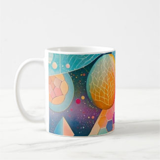 Geometri för branta och visuella abstrakter kaffemugg