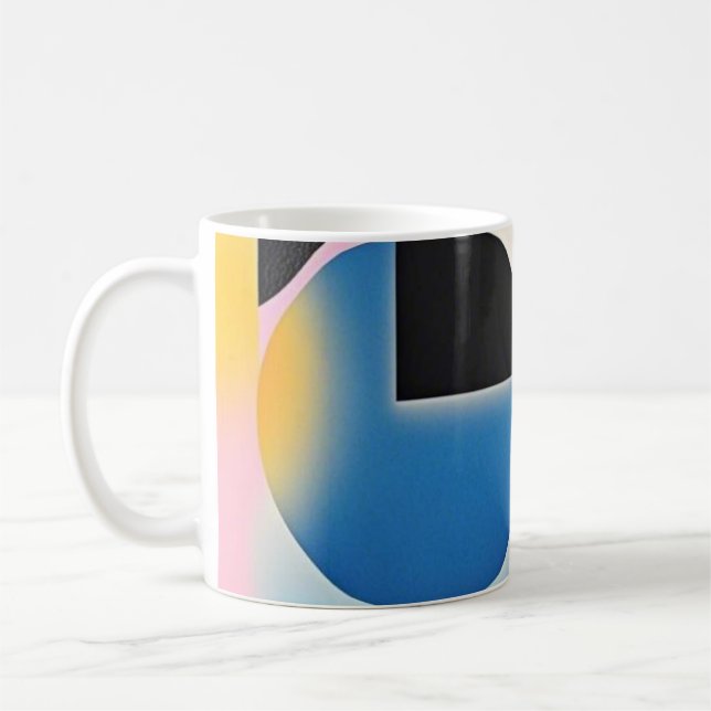 Geometri för branta och visuella abstrakter kaffemugg (Vänster)