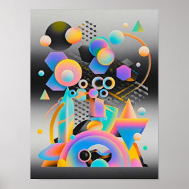 Geometri för branta och visuella abstrakter poster