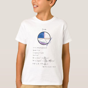 Geometri för geometri i cirkel t shirt