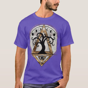 Geometri för Golden Spiral Träd Helig T Shirt