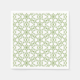 Geometri för grönt pappersservett