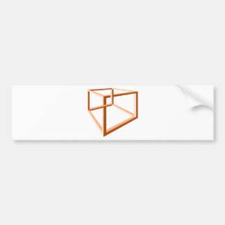 Geometri för illusion 3d för optisk illusion bildekal