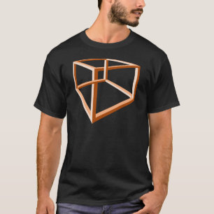 Geometri för illusion 3d för optisk illusion tröja