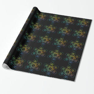 Geometri för Metatron kubhelig Presentpapper