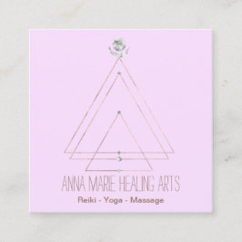 Geometri för nya Helig i Andlig Fyrkantigt Visitkort