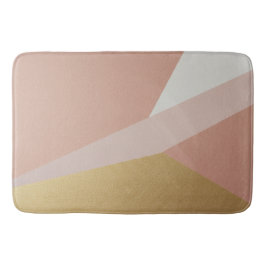 Geometri för ro Golden Hour Badrumsmatta