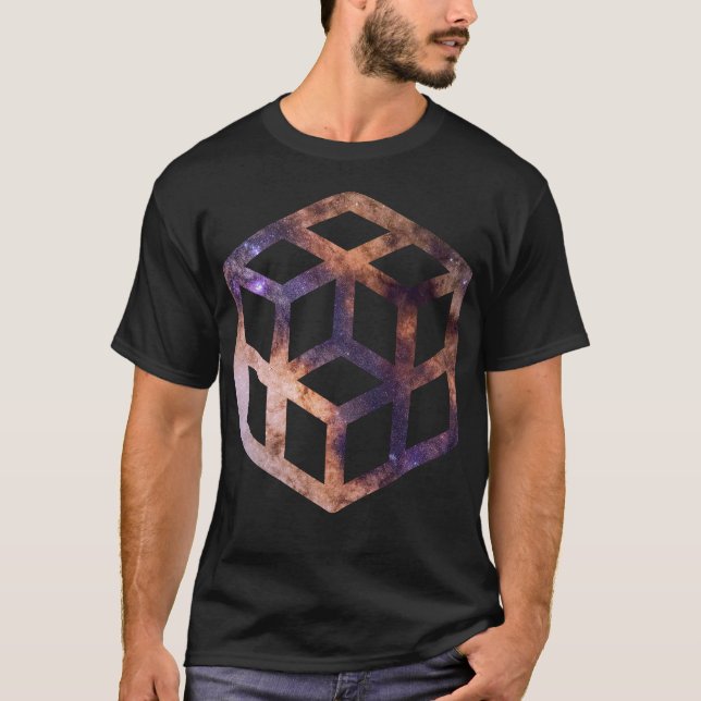 Geometri för rutnätsrutnätsraster t shirt (Framsida)