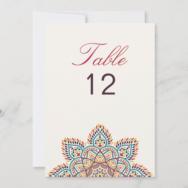 Geometri Glitter Metall Lyx Bröllops Bord Nummer Inbjudningar (Framsida)