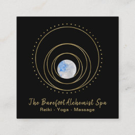 *~* Geometri Guld Geometric Boho Cosmic Helig Fyrkantigt Visitkort