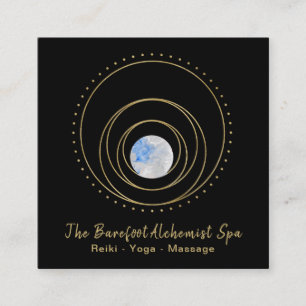 *~* Geometri Guld Geometric Boho Cosmic Helig Fyrkantigt Visitkort