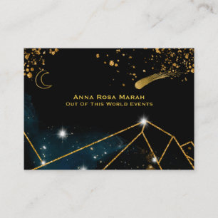 *~* Geometri Helig Guld Måne Lunar Visitkort