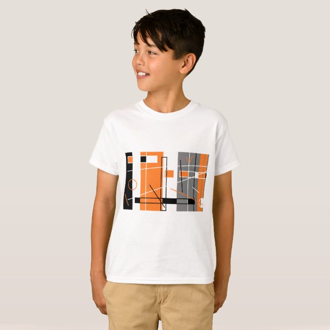 Geometri inspiration Glad T-Shirt (Hel framsida)