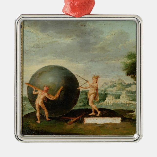 Geometri Julgransprydnad Metall (Framsidan)