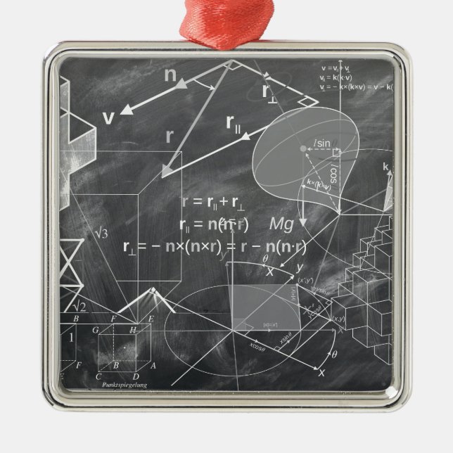geometri julgransprydnad metall (Framsidan)