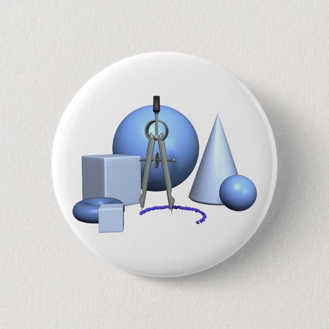 Geometri och geometriska former knapp (Framsida)