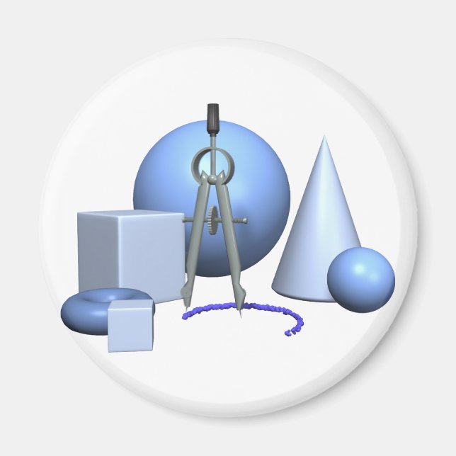 Geometri och geometriska former magnet (Framsidan)