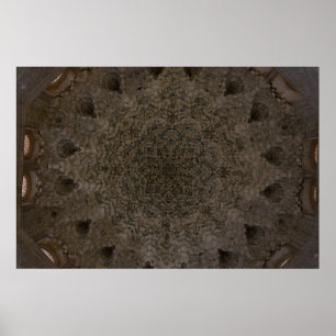 Geometri - Tak för Alhambra, Granada Poster