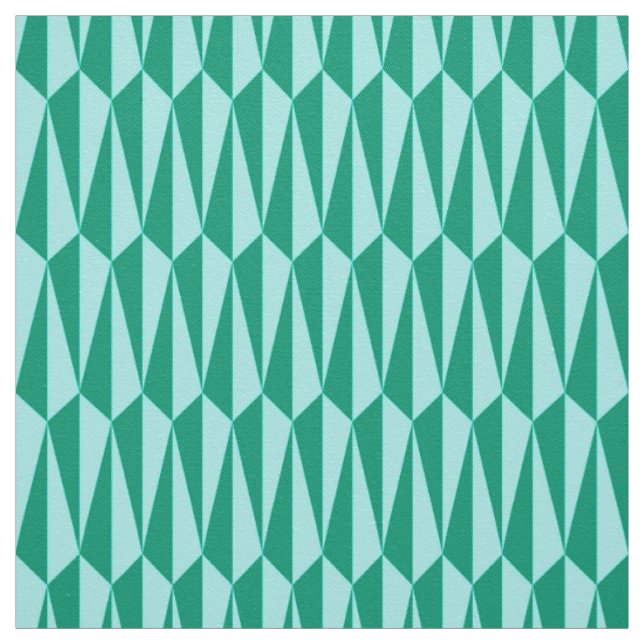Geometri, turkos och akva från mitten av århundrad tyg (Provkarta)