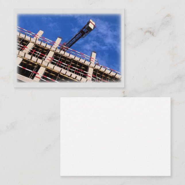 Geometri uppåt i luft anteckningskort (Fram/baksida)