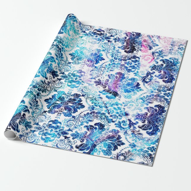 Geometri upprepa mönster med struktur med bakgrund presentpapper (Utrullad)