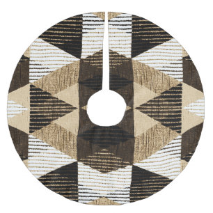 Geometri Upprepa: Texturerad bakgrundsdesign Julgransmatta Borstad Polyester