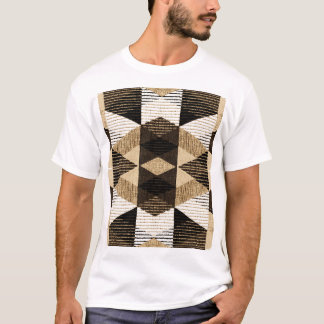 Geometri Upprepa: Texturerad bakgrundsdesign T Shirt