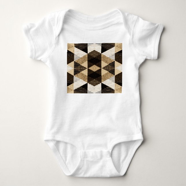 Geometri Upprepa: Texturerad bakgrundsdesign T Shirt (Framsida)