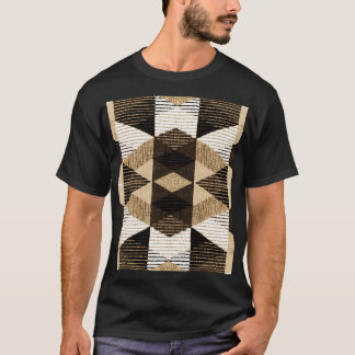 Geometri Upprepa: Texturerad bakgrundsdesign T Shirt
