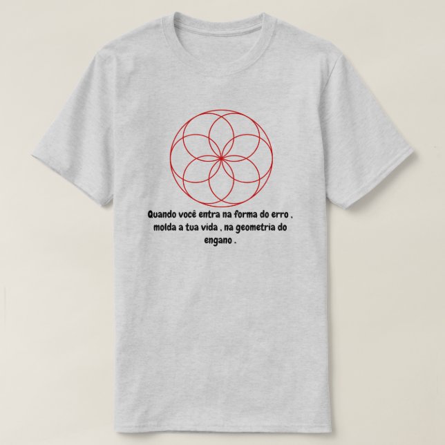 Geometria com frase t shirt (Design framsida)