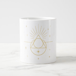 Geometría de Luz ✨ | Sacred Golden Geometry Design Jumbo Mugg