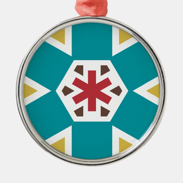 Geometric 230614 (01) julgransprydnad metall (Framsidan)