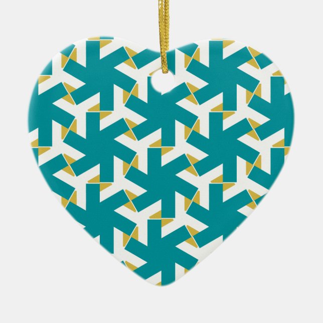 Geometric 230614 (03) julgransprydnad keramik (Framsidan)