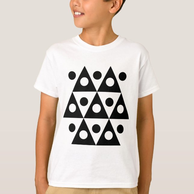 Geometric 260514 - Black T Shirt (Framsida)