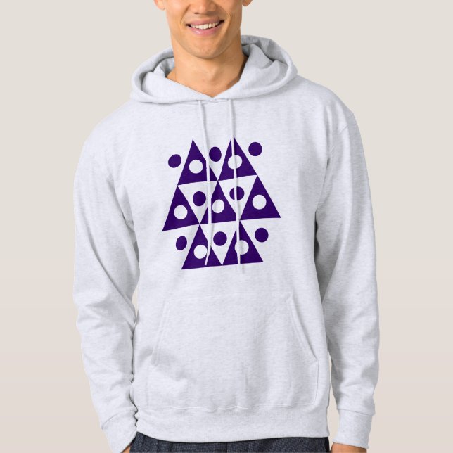 Geometric 26051 sweatshirt med luva (Framsida)