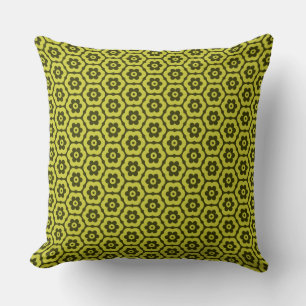 Geometric 280514 (03) - Banana and Mörk Olive Kudde