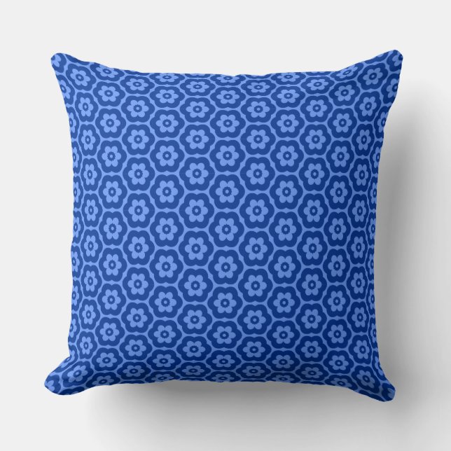 Geometric 280514 (03) - Blå nyans Kudde (Framsida)