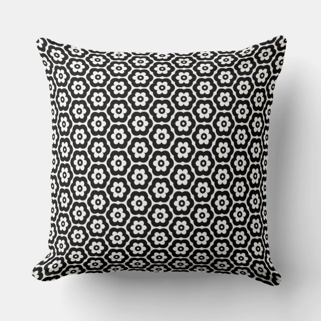 Geometric 280514 (03) - Black Kudde (Framsida)