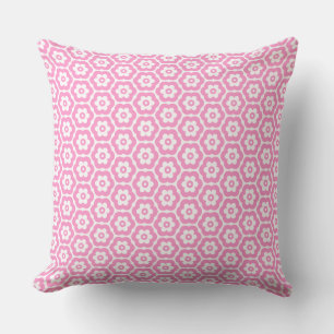 Geometric 280514 (03) - Rosa on White Kudde