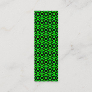 Geometric 280514 (03) - Svart på Grönten Mini Visitkort