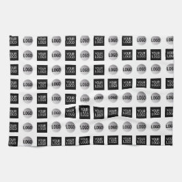 Geometric 2 Logotyp Mönster Design Kökshandduk