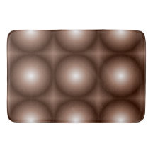 Geometric 3D Circle Mörk Brown Mocha Mousse White