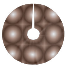 Geometric 3D Circle Mörk Brown Mocha Mousse White