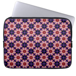 Geometric Abstract Floral Laptop Fodral