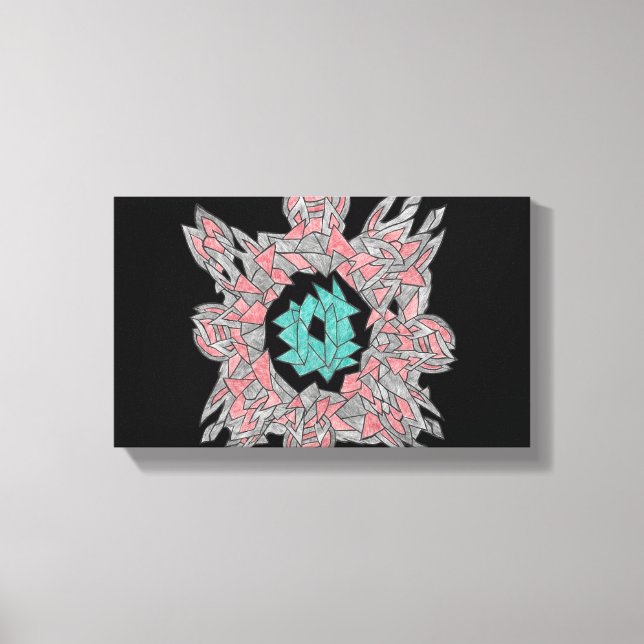 Geometric Abstract Flow Canvas (Framsida)