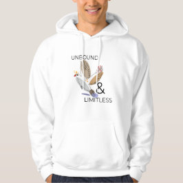 Geometric Abstrakt Bird in Flight Hoodie