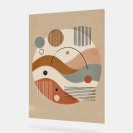 Geometric Abstrakt Boho Art-utskrift