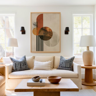 Geometric Abstrakt Boho Poster